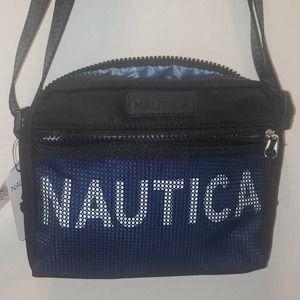 Nautica Camera Bag Black & Blue NWT